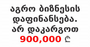 აგრო ბიზნესის დაფინანსება